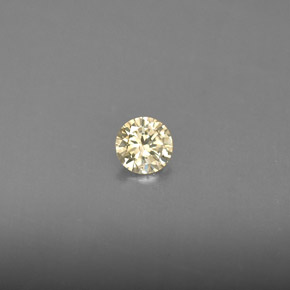 Diamante amarelo natural 0,15ct, corte redondo, VS
