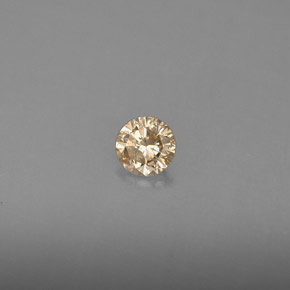 Diamante champanhe Natural 0.19ct, Corte Redondo, VS