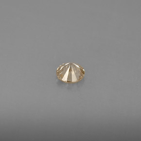 Diamante champanhe Natural 0.19ct, Corte Redondo, VS
