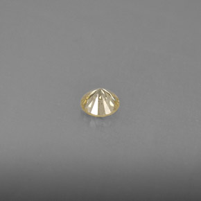 Diamante amarelo natural 0,18ct, corte redondo, VS