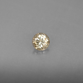 Diamante amarelo natural 0,23ct, corte redondo, VS