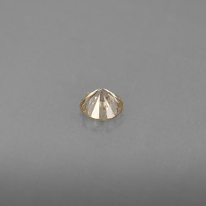 Diamante amarelo natural 0,23ct, corte redondo, VS