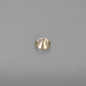 Diamante amarelo natural 0,16ct, corte redondo, VS