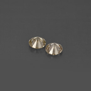 Pedras preciosas de diamante amarelo natural de  ct, corte redondo, VS