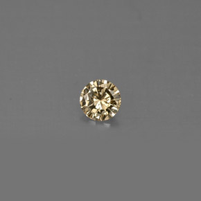 Diamante amarelo natural 0,15ct, corte redondo, VS