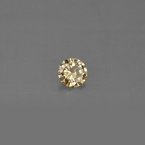 Diamante amarelo natural 0,15ct, corte redondo, VS