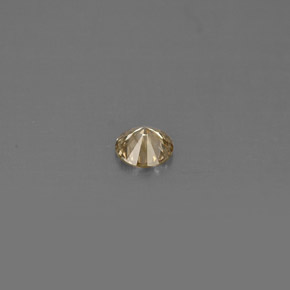 Diamante amarelo natural 0,15ct, corte redondo, VS