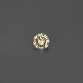 Diamante champanhe Natural 0.17ct, Corte Redondo, VS