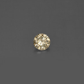 Diamante champanhe Natural 0.17ct, Corte Redondo, VS