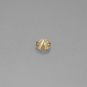 Diamante amarelo natural 0,18ct, corte redondo, VS