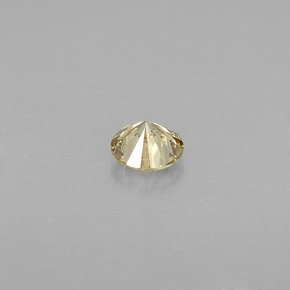 Diamante amarelo natural 0,23ct, corte redondo, VS