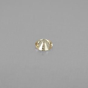 Diamante amarelo natural 0,17ct, corte redondo, VS