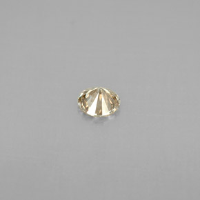 Diamante amarelo natural 0,18ct, corte redondo, VS