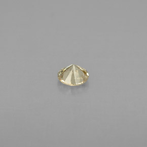 Diamante amarelo natural 0,20ct, corte redondo, VS