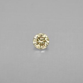 Diamante champanhe Natural 0.20ct, Corte Redondo, VS