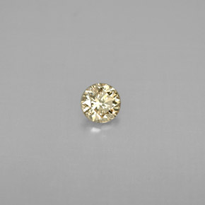 Diamante champanhe Natural 0.20ct, Corte Redondo, VS