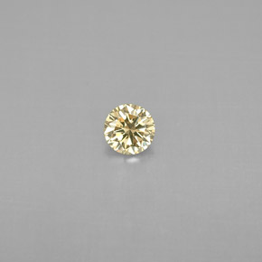 Diamante champanhe Natural 0.19ct, Corte Redondo, VS