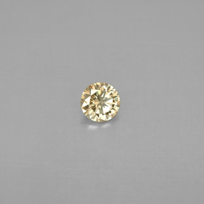 Diamante champanhe Natural 0.19ct, Corte Redondo, VS
