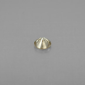 Diamante amarelo natural 0,17ct, corte redondo, VS