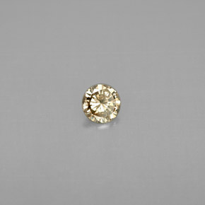 Diamante marrom natural 0,16ct, corte redondo, VS