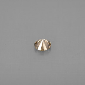 Diamante amarelo natural 0,17ct, corte redondo, VS