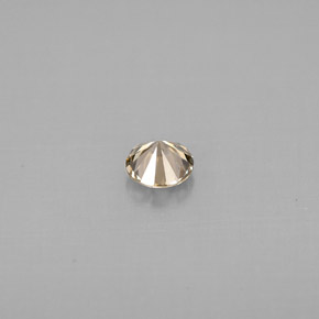 Diamante amarelo natural 0,23ct, corte redondo, VS