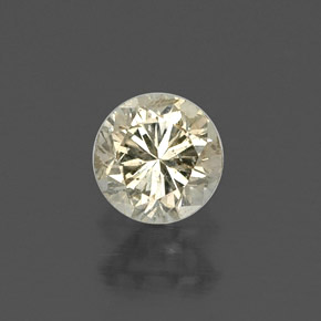 Diamante amarelo natural 0,23ct, corte redondo, VS