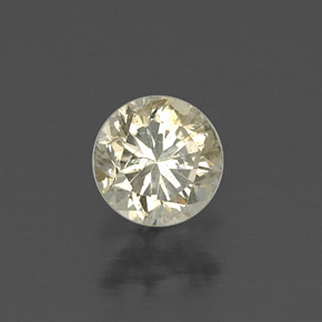Diamante amarelo natural 0,23ct, corte redondo, VS