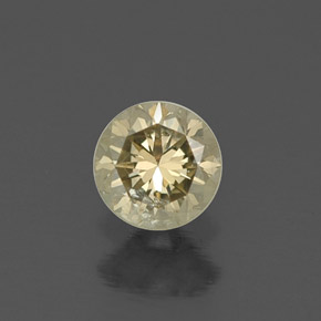 Diamante amarelo natural 0,23ct, corte redondo, VS-SI