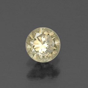Diamante amarelo natural 0,23ct, corte redondo, VS-SI