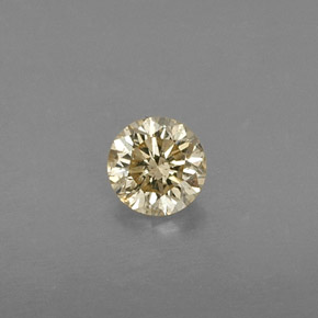 Diamante champanhe Natural 0.22ct, Corte Redondo, VS