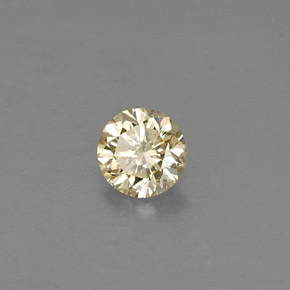 Diamante champanhe Natural 0.22ct, Corte Redondo, VS
