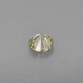 Diamante amarelo natural 0,22ct, corte redondo, VVS-VS