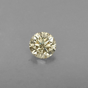 Diamante amarelo natural 0,21ct, corte redondo, VS