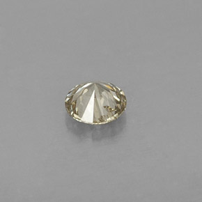 Diamante amarelo natural 0,21ct, corte redondo, VS