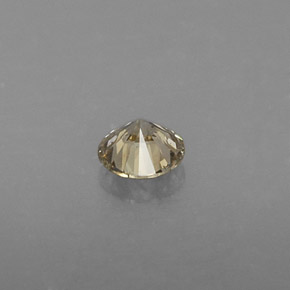 Diamante amarelo natural 0,24ct, corte redondo, VS