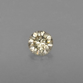 Diamante amarelo natural 0,21ct, corte redondo, VVS-VS