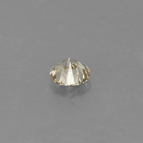 Diamante amarelo natural 0,21ct, corte redondo, VVS-VS