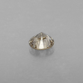 Diamante amarelo natural 0,25ct, corte redondo, VS