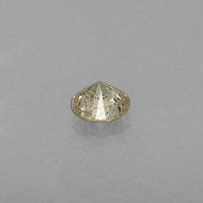 Diamante amarelo natural 0,21ct, corte redondo, SI