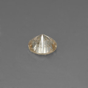 Diamante amarelo natural 0,17ct, corte redondo, VS