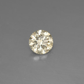 Diamante amarelo natural 0,16ct, corte redondo, VS