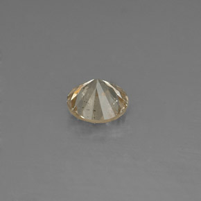 Diamante amarelo natural 0,18ct, corte redondo, VS