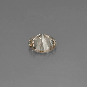 Diamante amarelo natural 0,16ct, corte redondo, VS