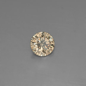 Diamante champanhe Natural 0.16ct, Corte Redondo, VS