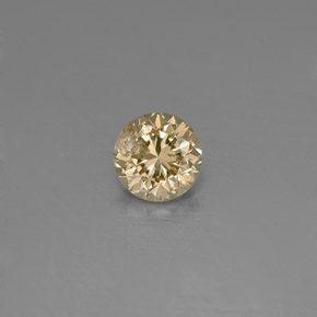 Diamante amarelo natural 0,15ct, corte redondo, VS