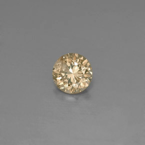 Diamante amarelo natural 0,15ct, corte redondo, VS