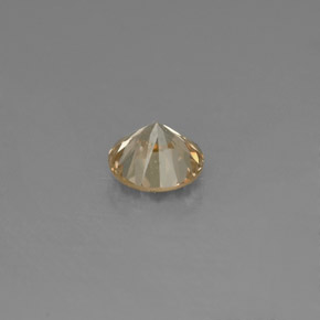 Diamante amarelo natural 0,15ct, corte redondo, VS