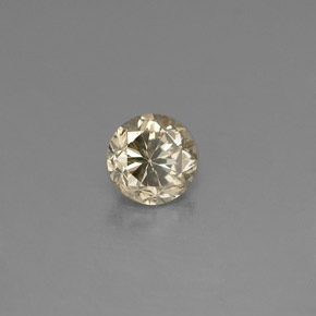 Diamante amarelo natural 0,16ct, corte redondo, VS