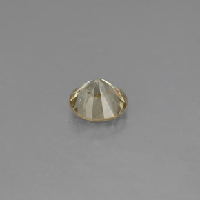 Diamante amarelo natural 0,16ct, corte redondo, VS